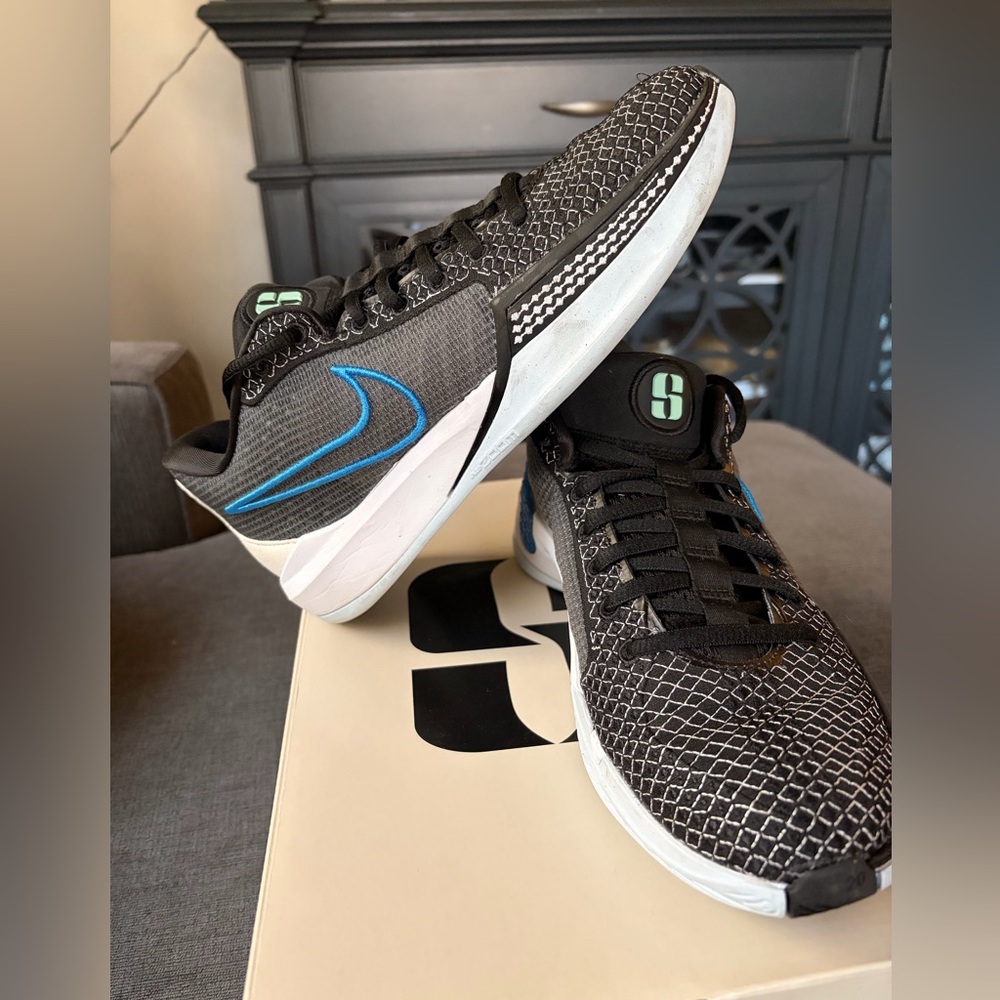 Sabina Black and Blue-Emerald Shoes